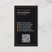 Carte de visite d'intelligence artificielle (Dos)