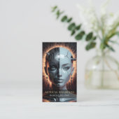 Carte de visite d'intelligence artificielle (Debout devant)