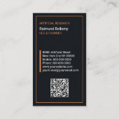 Carte de visite d'intelligence artificielle (Dos)