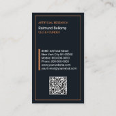 Carte de visite d'intelligence artificielle (Dos)