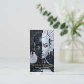 Carte de visite d'intelligence artificielle (Debout devant)