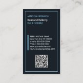 Carte de visite d'intelligence artificielle (Dos)