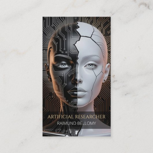 Carte de visite d'intelligence artificielle (Devant)