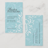 Carte de visite d'intérieurs (Devant / Derrière)