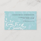 Carte de visite d'intérieurs (Dos)