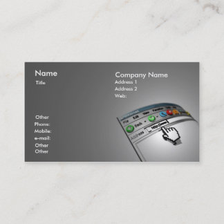 Carte de visite d'Internet