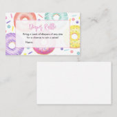 Carte De Visite Dinuts et plongeurs Baby shower Déchets Raffle (Devant / Derrière)