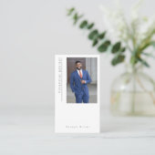 Carte de visite d'investissement du conseiller fin (Debout devant)