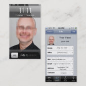 carte de visite d'iphone (Devant / Derrière)