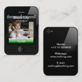 carte de visite d'iPhone (Devant / Derrière)