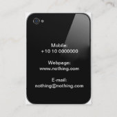 carte de visite d'iPhone (Dos)