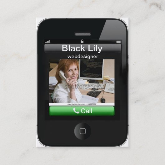carte de visite d'iPhone (Devant)