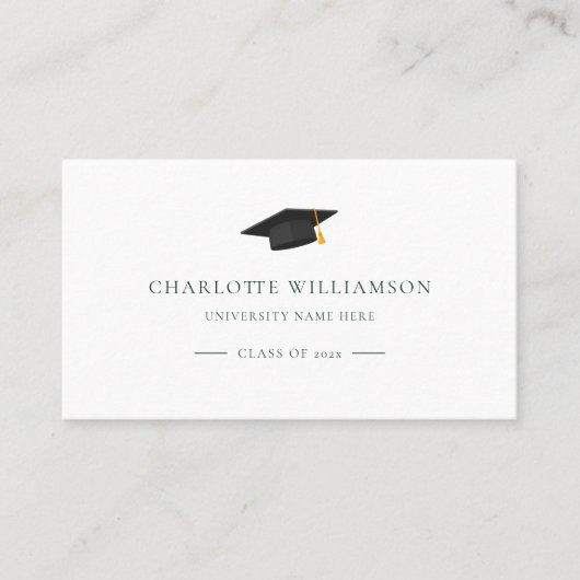 Carte De Visite Diplôme 2024 Moderne (Devant)