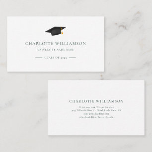 Carte De Visite Diplômé Moderne 2026