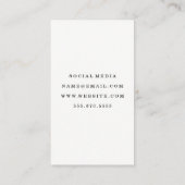 Carte De Visite Diplôme | Nouvel embauche | Arrière - plan aquarel (Dos)