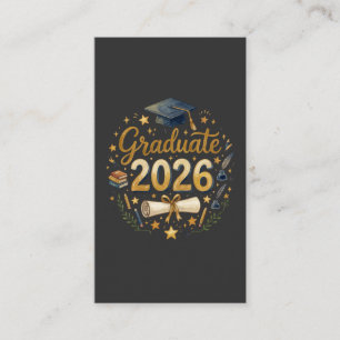 Carte De Visite Diplômé sur mesure de la promotion 2026 Famille pe