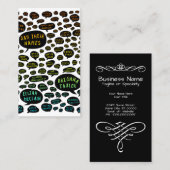 Carte De Visite dire leurs noms arc-en-ciel (Devant / Derrière)