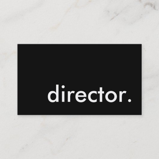 Carte De Visite directeur. (Devant)