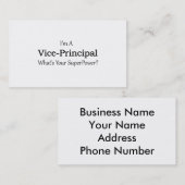 Carte De Visite Directeur adjoint (Devant / Derrière)