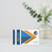 Carte De Visite Directeur animé entreprenant dynamique (Debout devant)