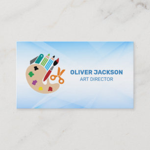Carte De Visite Directeur artistique Peintre Créatif Artisanat