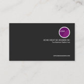 Carte De Visite Directeur blanc créatif de chaîne (Dos)