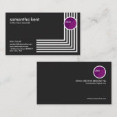 Carte De Visite Directeur blanc créatif de chaîne (Devant / Derrière)