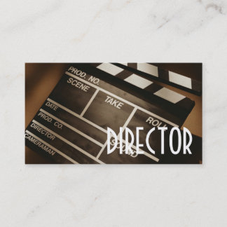 Carte De Visite Directeur Clapperboard Film Movies Producteur Act