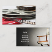 Carte De Visite Directeur Clapperboard Film Movies Producteur Act (Devant / Derrière)