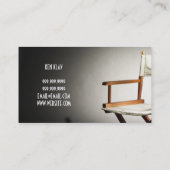 Carte De Visite Directeur Clapperboard Film Movies Producteur Act (Dos)