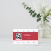 Carte De Visite Directeur commercial du code QR moderne (Debout devant)