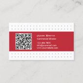 Carte De Visite Directeur commercial du code QR moderne (Devant)