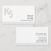 Carte De Visite Directeur commercial simple moderne (Devant / Derrière)