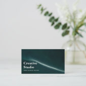 Carte De Visite Directeur Créatif Marbre Vert Luxe Moderne (Debout devant)