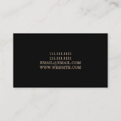 Carte De Visite Directeur de construction Entrepreneur général (Dos)