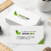 Carte De Visite Directeur de construction - Vert Moderne Élégant