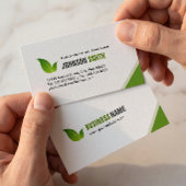 Carte De Visite Directeur de construction - Vert Moderne Élégant