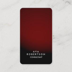 Carte De Visite Directeur de Consulting Créatif Rouge Noir