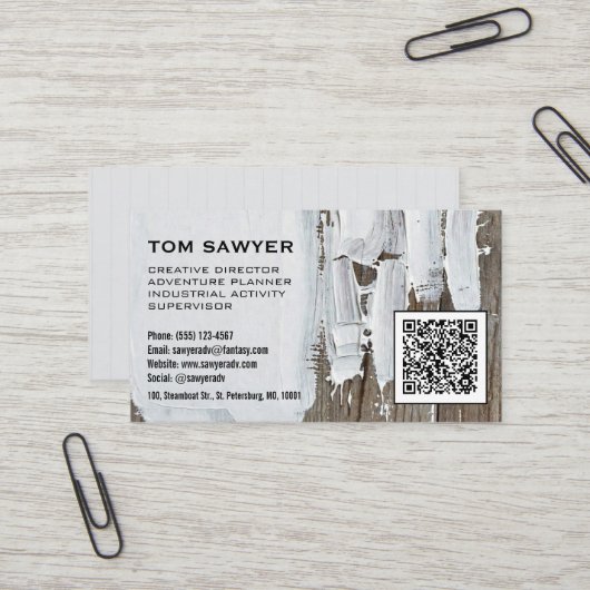 Carte De Visite Directeur de création (Devant/Arrière en situation)