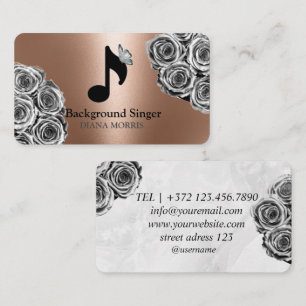 Carte De Visite Directeur de groupe accompagnateur Chanteur de fon