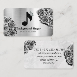 Carte De Visite Directeur de groupe accompagnateur Chanteur de fon