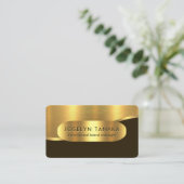 Carte De Visite Directeur de l'exploitation Luxurious Gold Wave La (Debout devant)