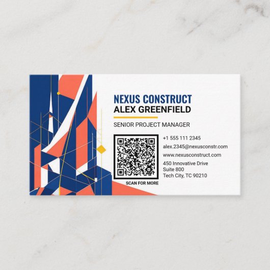 Carte De Visite Directeur de projet senior (Devant)