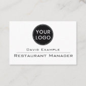 Carte De Visite Directeur de restaurant (Devant)