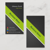 Carte De Visite Directeur d'étape - Noir et vert de qualité supéri (Devant / Derrière)