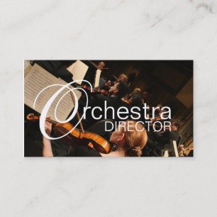 Carte De Visite Directeur d'orchestre Professeur de musique Instru