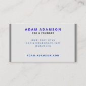 Carte De Visite Directeur du PDG de Classic Grey (Dos)