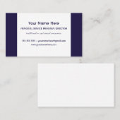 Carte De Visite Directeur du programme du service commémoratif élé (Devant / Derrière)