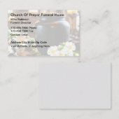 Carte De Visite Directeur Et Cremation Du Foyer Funéraire (Devant / Derrière)