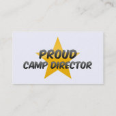 Carte De Visite Directeur fier de camp (Dos)